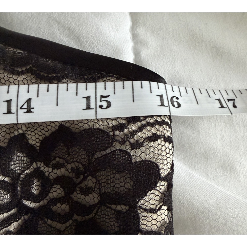 VTG 80s Jessica McClintock Gunne Sax Lace & Tull Gold Black Dress Party 9 / 10 - Picture 15 of 16